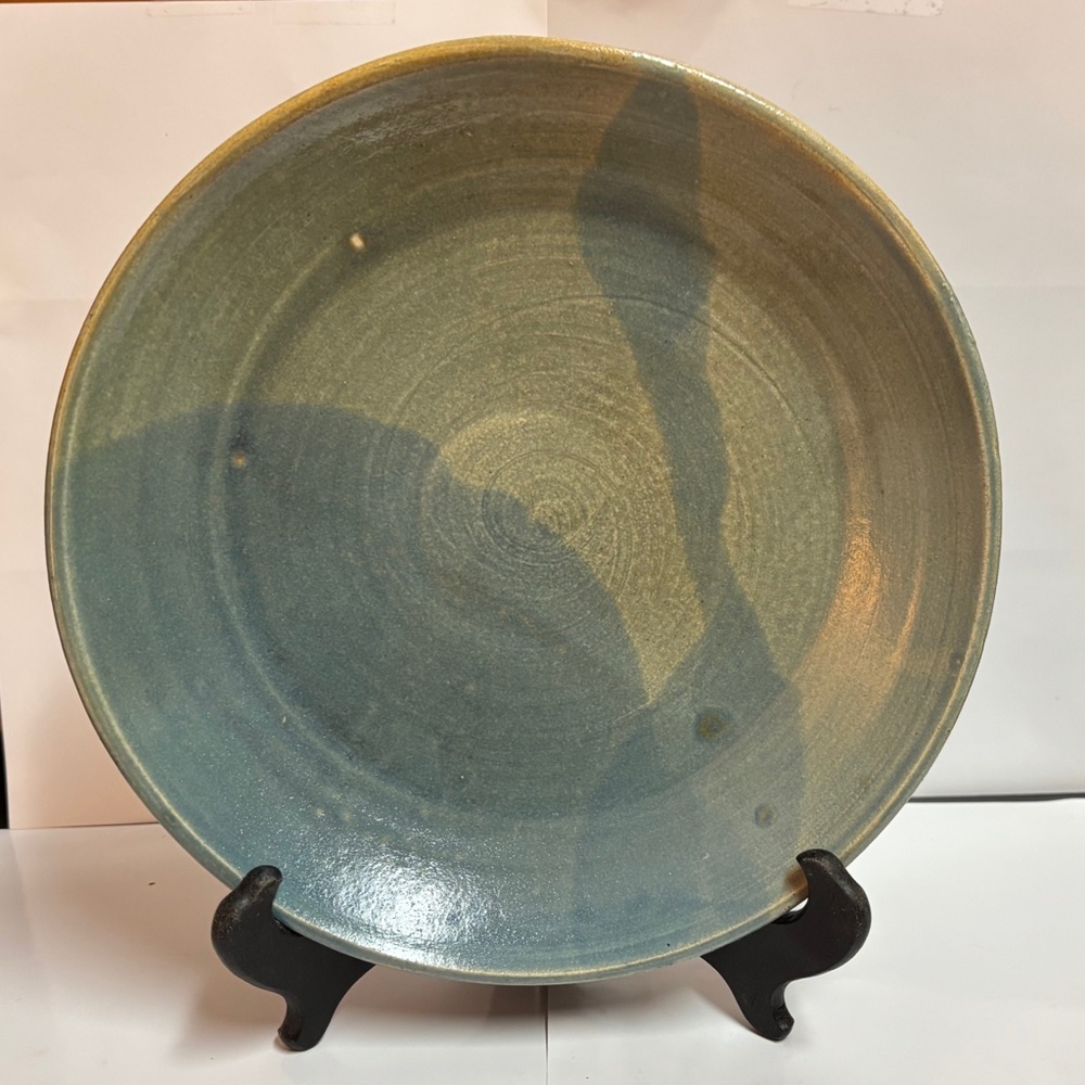 Seafoam Blue Ceramic Plate